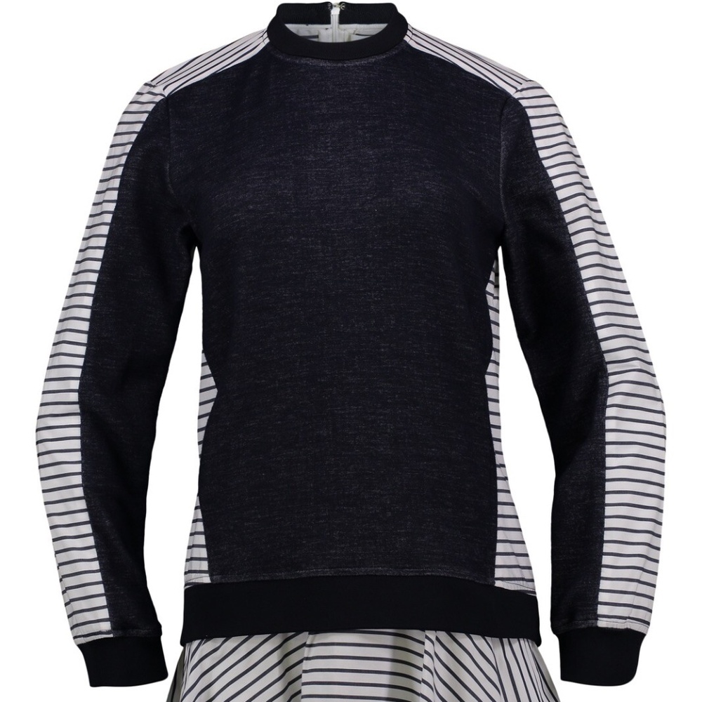 Prose & Poetry Tanner Sweatshirt Striped Dress - size L - Picture 6 of 8